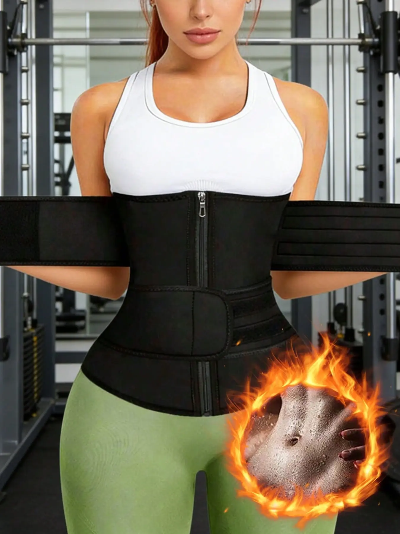 Women's Sports Waist Trainer, Fitness Waist Trainer, Sporty Waist Slimmer, Workout Waist Cincher, Workout Waist Trimmer, Abdominal and Waist Shaping Girdle, Yoga Running Belt, Belly Control Band, Gift for Friends