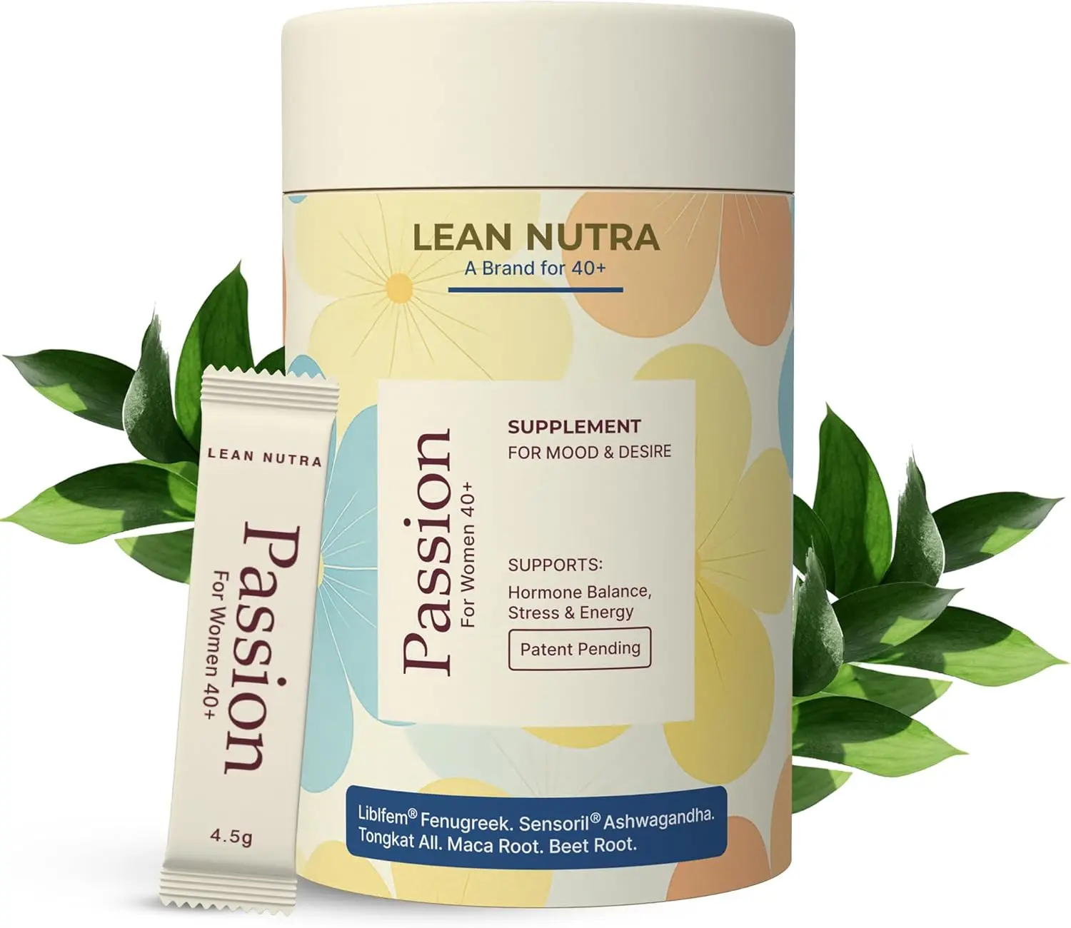Passion - Balance & Desire Blend for Women 40+ | Hormone Balance | Herbal Adaptogen Formula | Maca & Ashwagandha | Cortisol Manager | Mood, Energy & Wellness Support | Berry Citrus Flavor | 30 Sticks