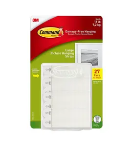 Command Large Picture Hanging Strips -27 Pairs Command Large Picture Hanging Strips -27 Pairs