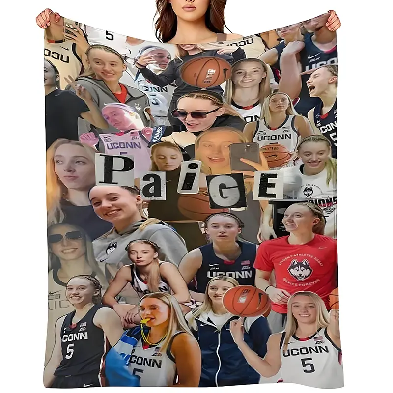 Paige Buecker Cartoon Scene Blanket - Character Art, Graphic Character Flannel Throw Blanket, Lightweight, Cozy, for Bed and Sofa Decoration, Cartoon Scene Blankets, Character Art Blankets