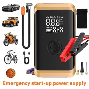 Air Tire Inflator Portable Air Compressor, 150PSI Electric Cordless Car Pump with Fast 1-min Inflation, Auto Shutoff, LED Light – Rechargeable for Car, SUV, Motorcycle, Bike Tires