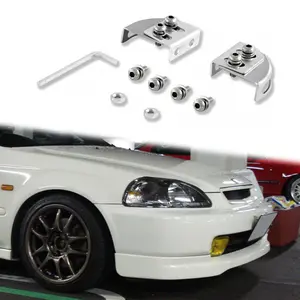 Universal Adjustable Bumper License Plate Frame Mounting Relocation Bracket Kit