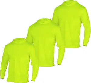 Polyester Long Sleeve Hoodie 3 Pack for Men Menswear Mesh