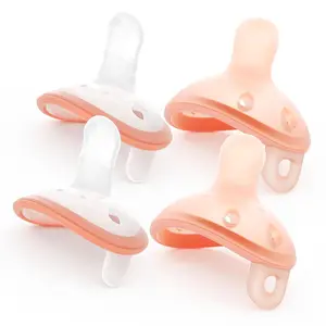 Garkoko Pacifier for Breastfed Babies | Soft Silicone Soother, Anti-Rejection, BPA-Free, 4PCS