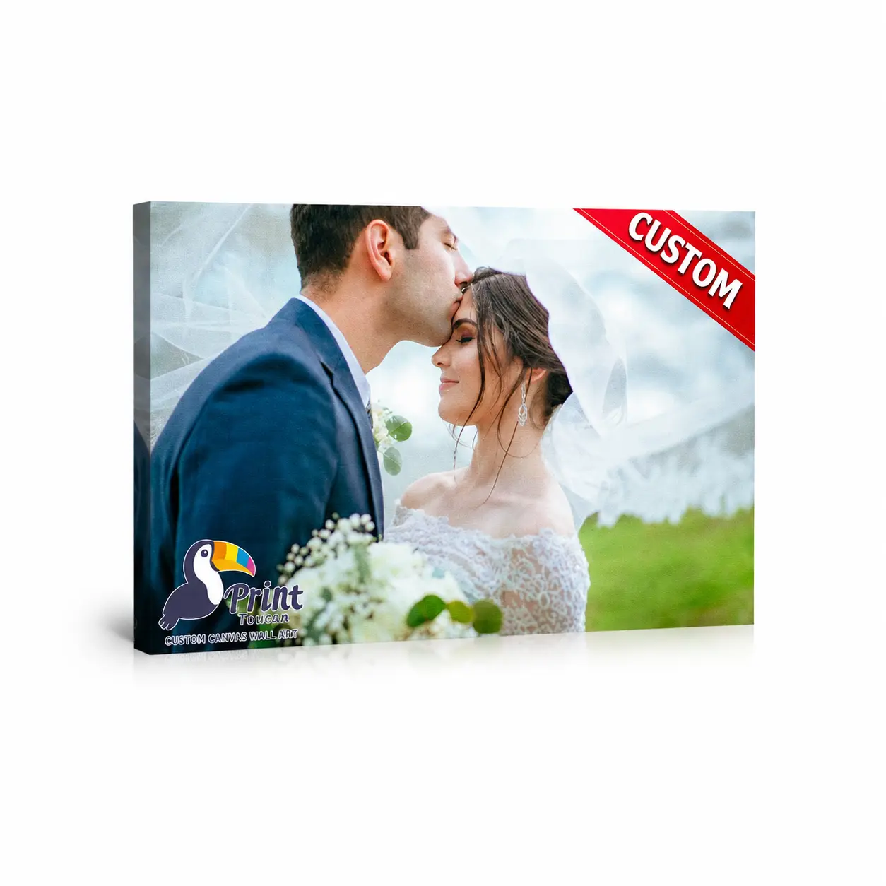 Printtoucan Custom Photo Canvas Painting Frame - Personalized Canvas Wall Art Transform Your Photos into Stunning Framed Wall Art, Digital Printed Photos on Canvas, Perfect for Home Decoration Gifts and Souvenirs