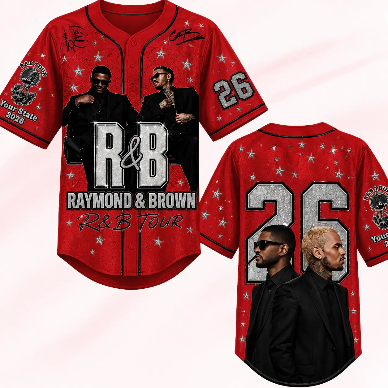 [X-26] The R&B Music Art 2026 Raymond&Brown Music Art 2026 | Over Sublimation Print Breathable Mesh Construction Streetwear-Fit
