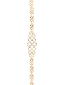Beautiful infinity bracelet in gold plated, adjustable bracelet from 7 to 8 inches