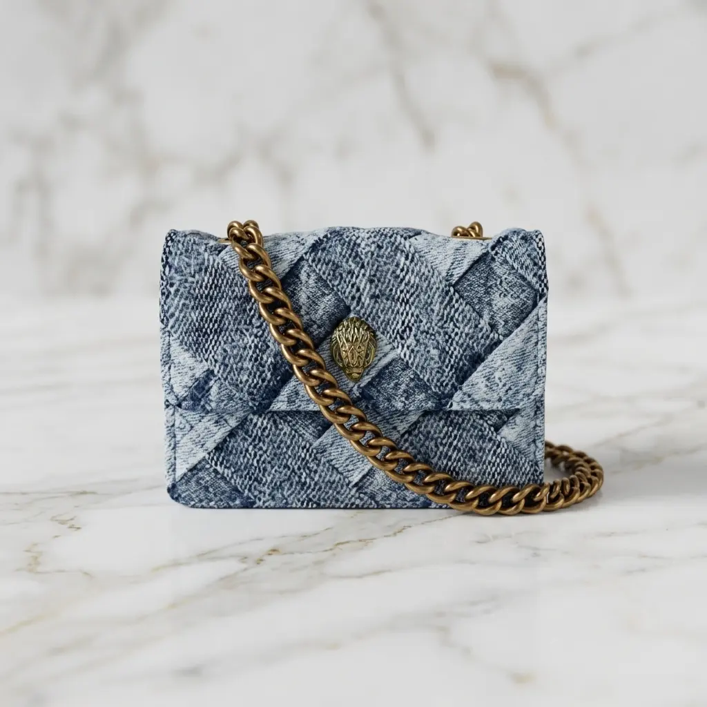 Women's Embellished Micro Kensington Crossbody Bag, Kurt Geiger Designer Women's Shoulder Bag for Daily Use