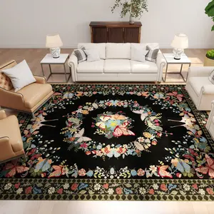 【Summer wins】MUGORN Boho Decorative Fluffy Area Rug - Machine Washable, Non-Slip, Stain Resistant, High-Density Indoor Carpet (Multi-Size, Mother's Day Gift Option) for Living Room, Bedroom, Decorative Fluffy Rug, Machine Washable Rug