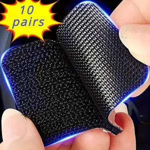 10 Pairs (20pcs) - Square Carpet Fixing Stickers with Double-Sided High Adhesion for Securing Car Mats, Home Floor Foot Mats, And Anti-Slip Grip Tapes., Floor Mat Accessories | Flexible Adhesive Patches | High Temperature Resistant, Floor Stickers
