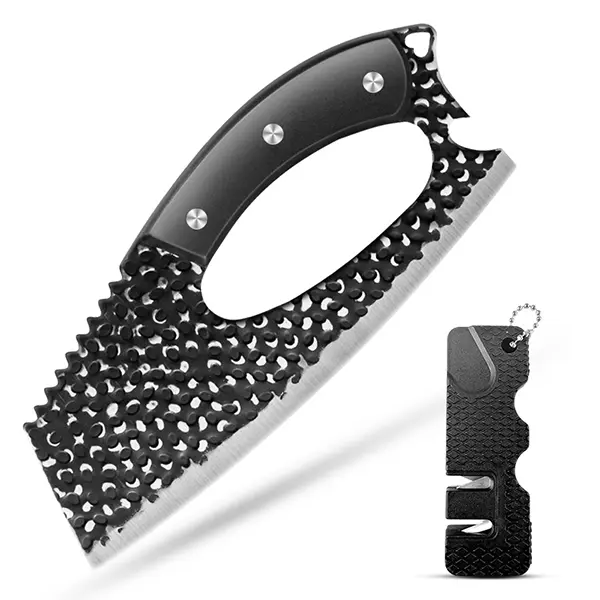 Outdoor Camping Knife Stainless Steel Vegetable Chopping Knife, 1 Count Household Kitchen Knife with Handle, Fruit & Vegetable Utensils for Home Kitchen Camping , Stainless Steel Knives Gift for Friend Family