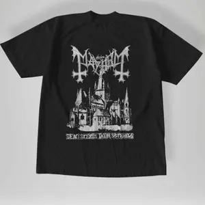 Vintage Style De Mysteriis Dom Sathanas Mayhem T-Shirt , Y2k Clothing, Pop Aesthetic Graphic Tee, Vintage, Trendy