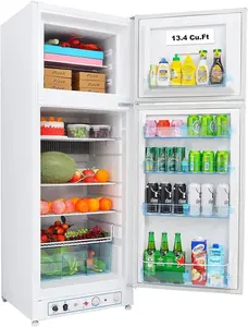 Gas Propane Refrigerator Freezer Fridge for Offgrid Camper Campervan 13.4 Cu.Ft