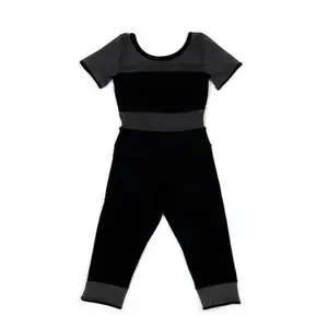 Bella bodysuit with sheer paneling (cropped leg)