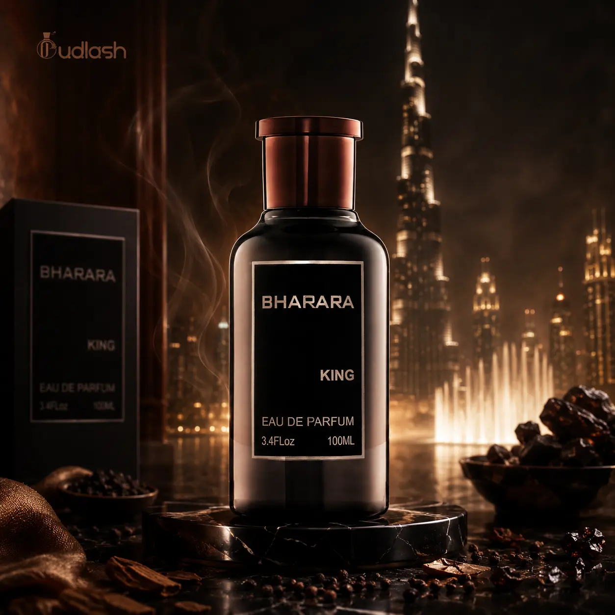 Bharara | King | Men's Fragrance | 100 ML 3.4 OZ | Eau De Parfum | White Musk - Amber & Vanilla