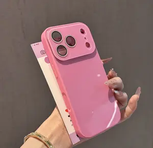 Minimalist Skin-Feel Crystal Phone Case Combining A Premium Skin-Friendly Texture And Clean Solid-Color Design Perfect For Elevating Your Device With A Chic Luxurious Touch For iPhone 17 16 15 14 13 Plus Pro Max
