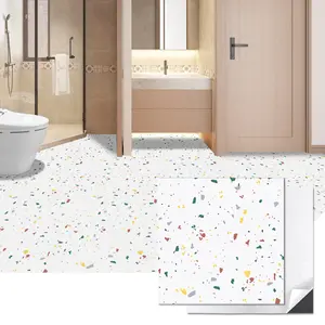 Art3d 12×12in Peel and Stick Vinyl Floor Tiles 30-Pack  Waterproof DIY Flooring for Kitchen Bathroom Bedroom,Covering 30 Sq.Ft