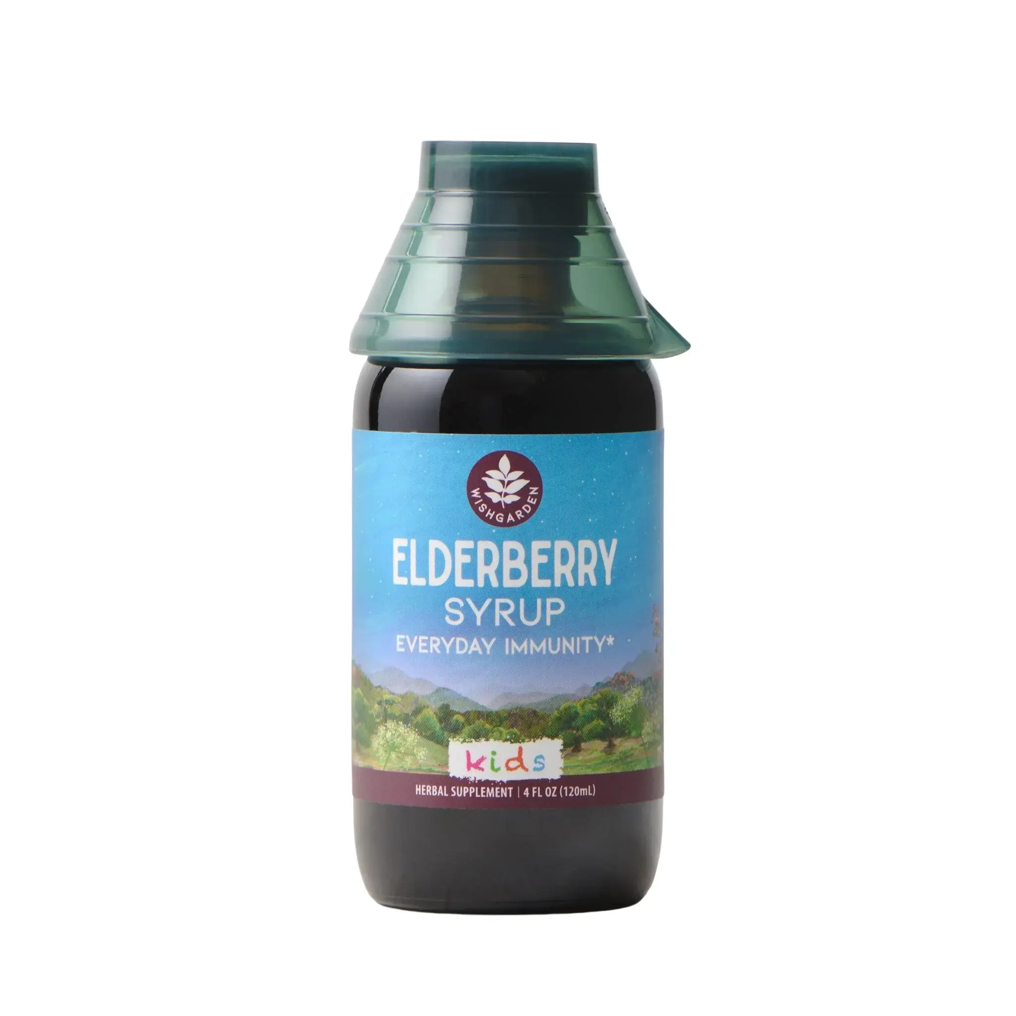 WishGarden Elderberry Syrup Herbal Supplement - Daily Immune Support for Kids