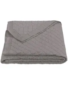 Hiend Accents Unisex Diamond Pattern Linen King Quilt - Fb6100-Kg-Gy