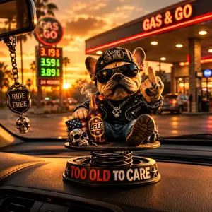 New Product Bulldog Car Ornament, Auto Decoration & Gift