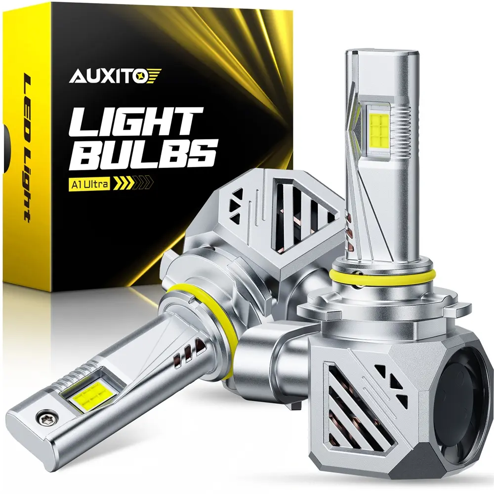 AUXITO 9005 HB3 LED Headlight Bulbs, 58000LM insane Brightness,6500K White,High/Low Beam Bulbs,70,000Hrs Long Service Life with Cooling Fans,CANBUS Ready,No Flickering ,IP68,Plug N Play