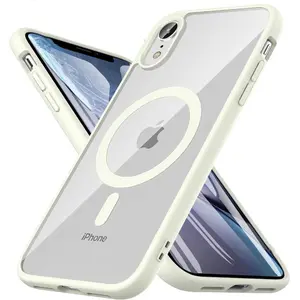 Clear magnetic for iPhone 17 11 12 13 14 15 16 Pro Max X XS XSMAX 7 8Plus SE2 SE3 16E SE4 cute thin transparent anti-yellowing acrylic material suitable Protective Cover, Protector, Protection Accessories, Casing