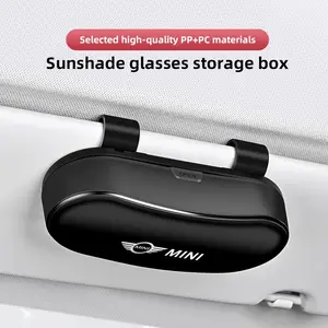 Car Glasses Box Car Sunglasses Holder Sun Visor Storage box For MINI JCW Cabrio Cooper Countryman Aceman Clubman Coupe Paceman Roadster F57 F55 F54 R61 R60 R59 R58 R57 R56 R55 R53 R52 R50