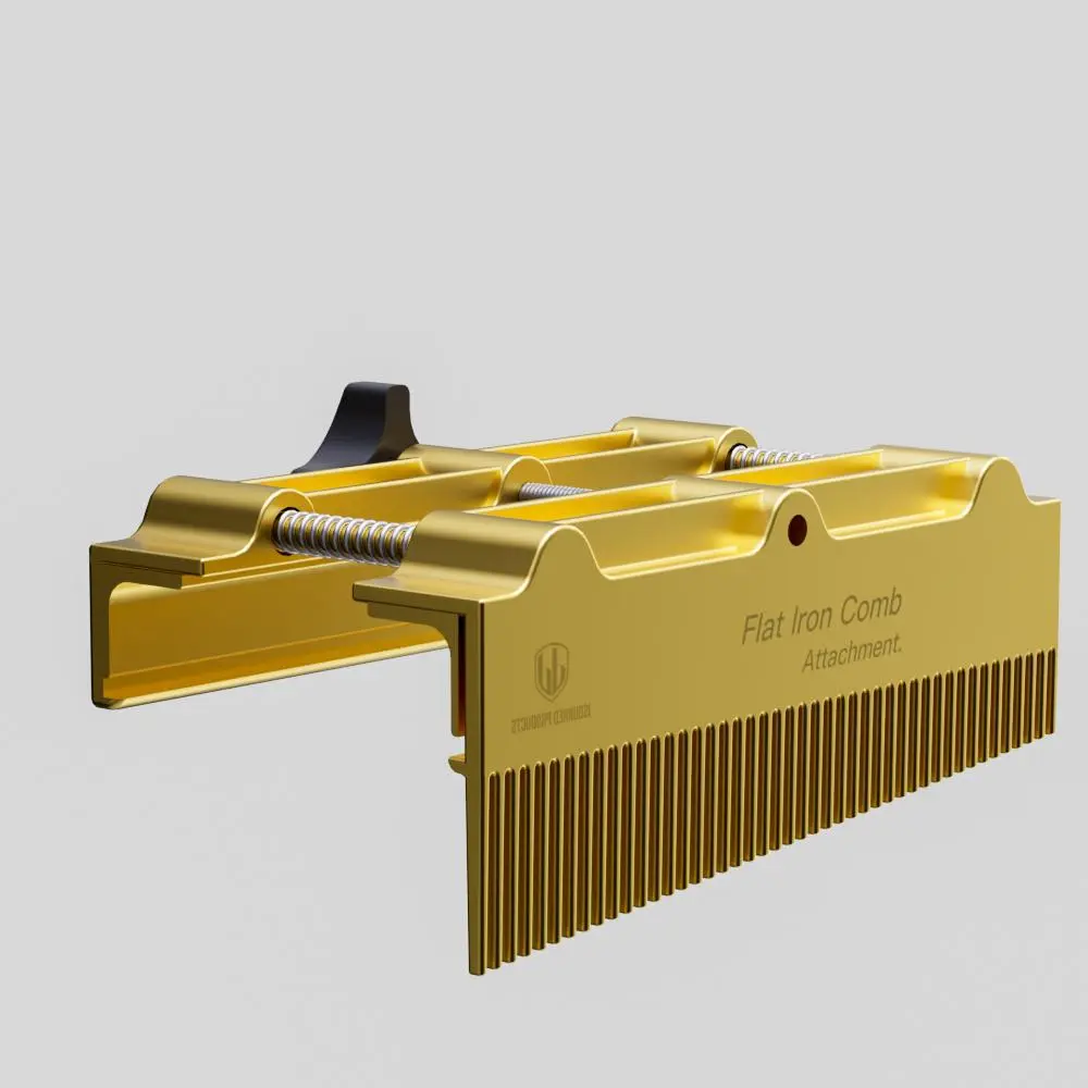 JSquared Products Flat Iron Comb Attachment - Revolutionary Hair Straightening Tool for Comfortable Styling. Fits 1 inch and 1.5 inch flat irons.