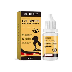 Pet Eye Drops Gentle Daily Cleansing Drops for Tear Stains and Secretions Suitable for Cats and Dogs