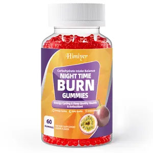 NIGHT TIME BURN GUMMIES-Antioxidant Magic: Contains White Kidney Beans, Green Coffee Beans, Lemon Balm, Melatonin And Passion flower Good Sleep Support