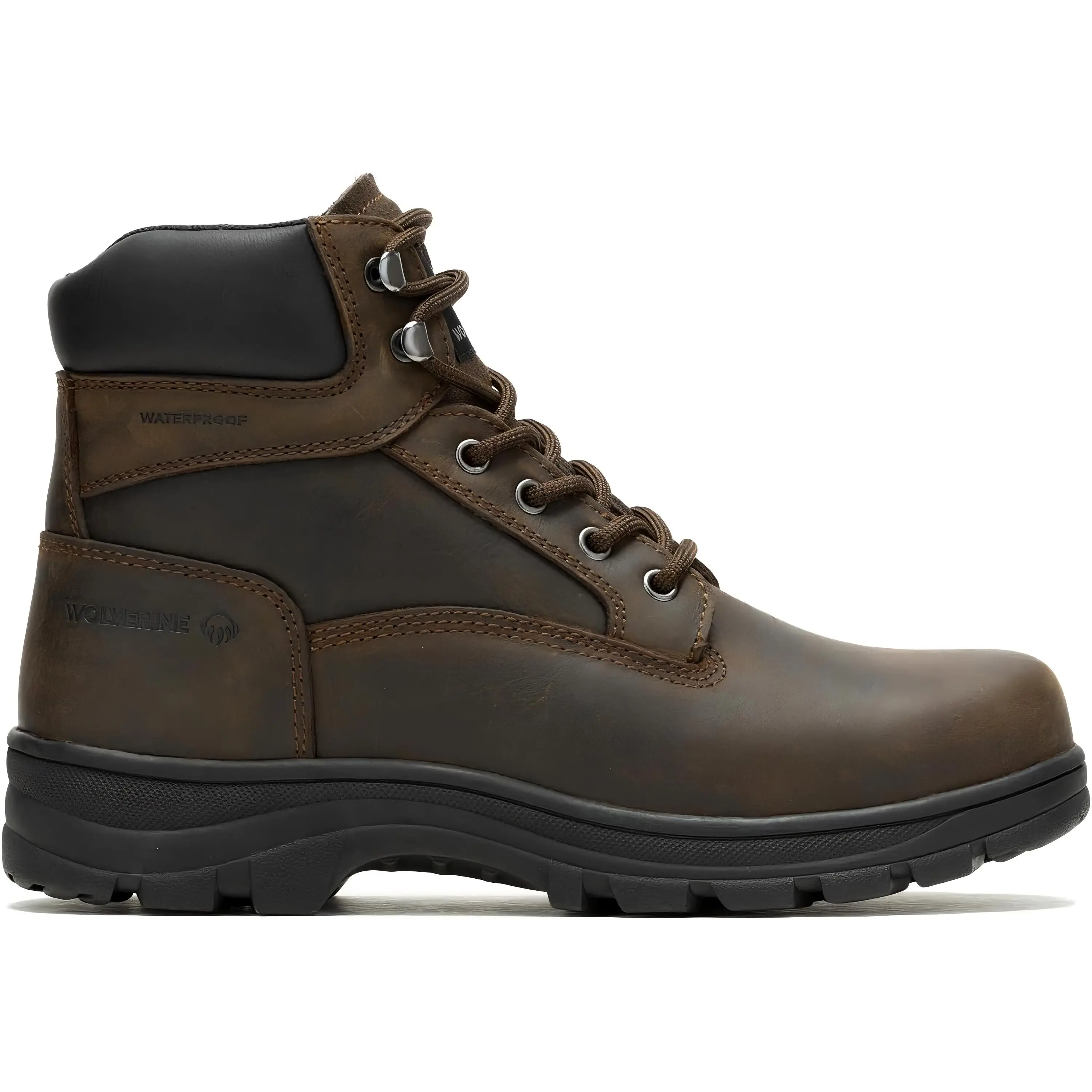 Wolverine Men's 6" Waterproof Work Boot, Durable Worker Footwear for Industrial Use, Protective Men's Shoe