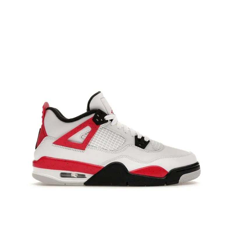 Jordan Kid's 4 Retro Red Cement Basketball Shoes, from StockX