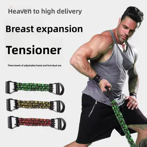 chest expander tension rope training chest muscle tension belt men training abdominal muscle elastic belt training equipment chest expander tension