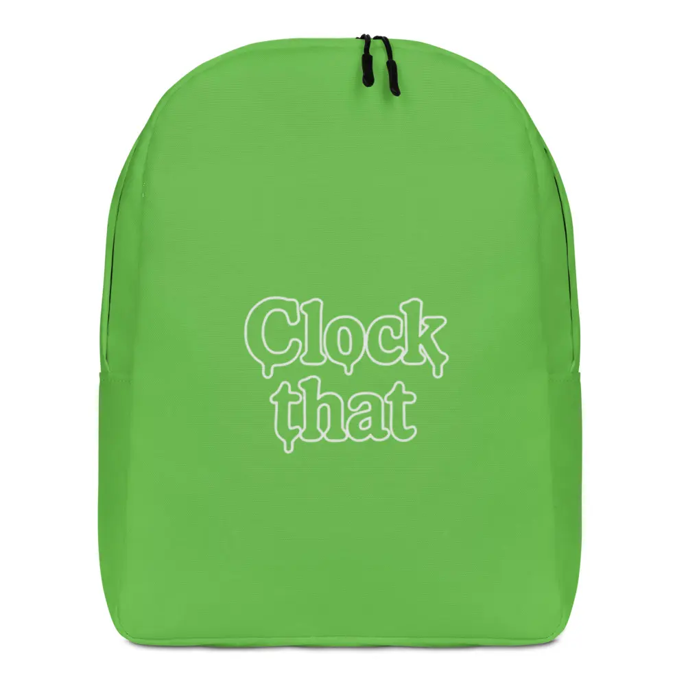 Clock That Minimalist Backpack