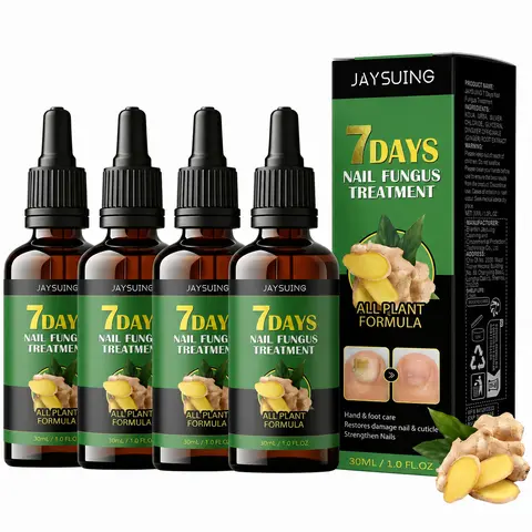 JAYSUING Natural Ginger Cuticle Care Serum - 30mL Plant-Infused Lightweight Nail Care Formula, Dropper Oil for Adults' Manicure, Thick-Looking Treatment with Yellow Nail Help for Daily Use