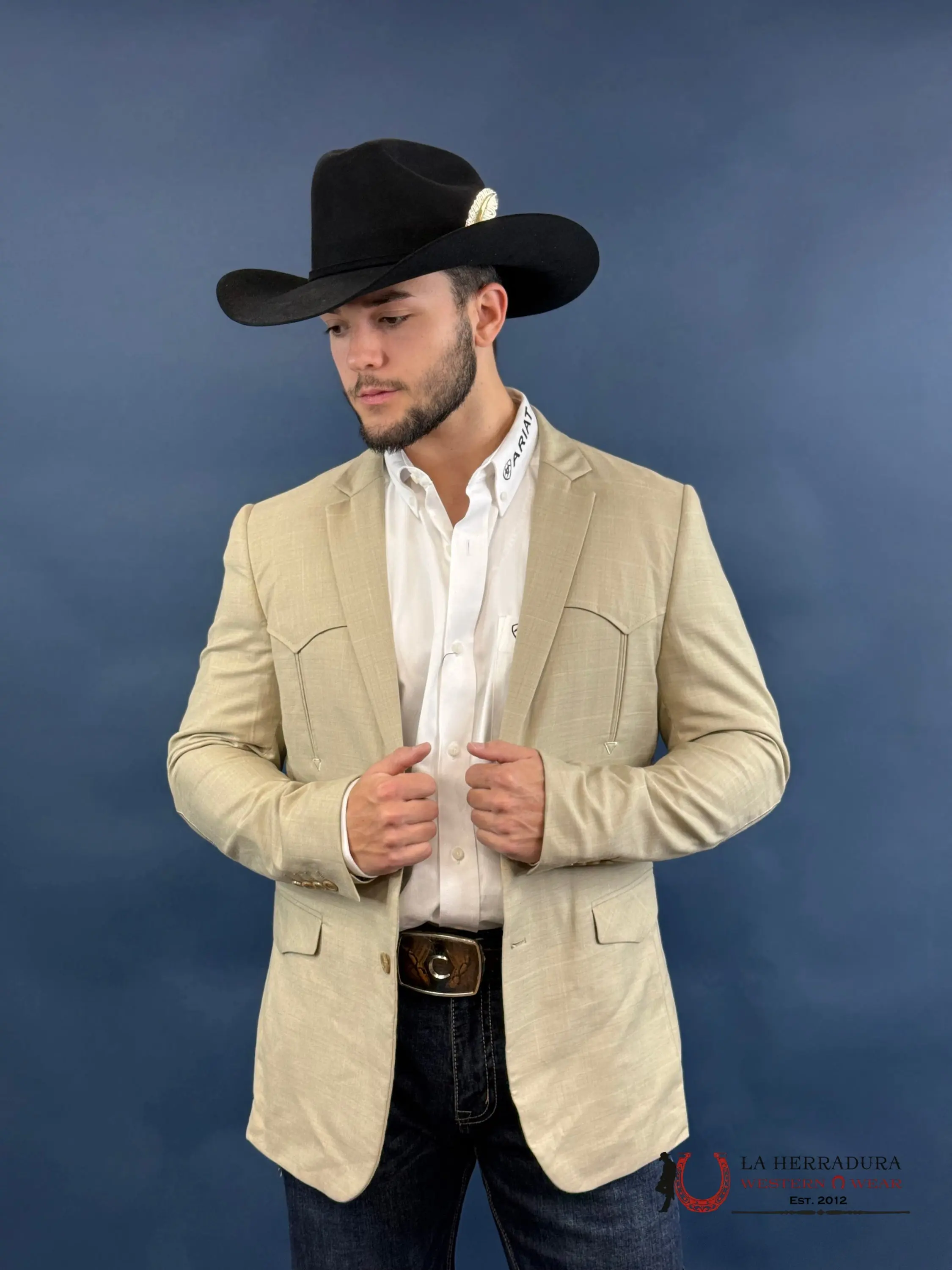 PLATINI BEIGE SMOOTH LISO TELA RANCHER BLAZER- BLZ10124