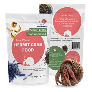 Natural Hermit Crab Food – Blue Waves All-Natural Mix for Strong Shells & Happy Crabs