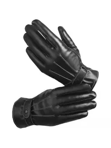 Winter warm riding gloves with touch screen design, waterproof and windproof, thick leather gloves for outdoor motorcycle driving, Motorcycle gear