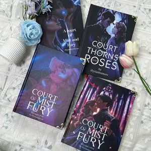 A Court of Thorns and Roses (Rhysand's POV) - Custom Hand-Bound Hardcover Set - Illyriantremors Special Edition - Night Court Collectible