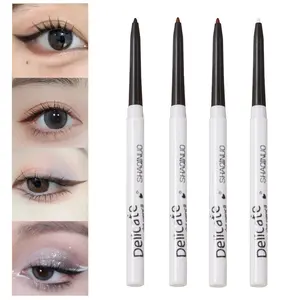 Eyeliner pen, non-fading, luxury black coffee eyeliner pen, makeup, stain-resistant, water-resistant, long-lasting cream, makeup, back-to-school eyeliner makeup, essential for makeup