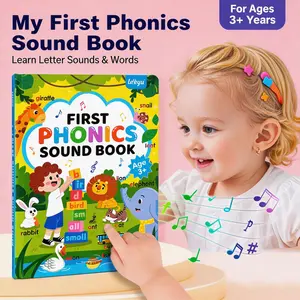 "First Phonics Sound Book for Kids 3+ | Rechargeable Interactive Educational Toy with Animal & Object Vocab | Leleyu Toddler Learning Book | Perfect Preschool English Phonics Gift