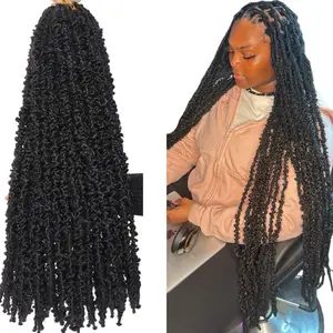 ShoppedWithMei Butterfly Soft Locs Hair (6pk) bundle