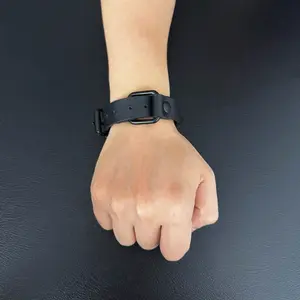 ThatDripTho Convertible Leather Bracelet & Choker Necklace for Men & Women - Gothic-Inspired Unisex Accessory with Versatile Design for Daily Wear