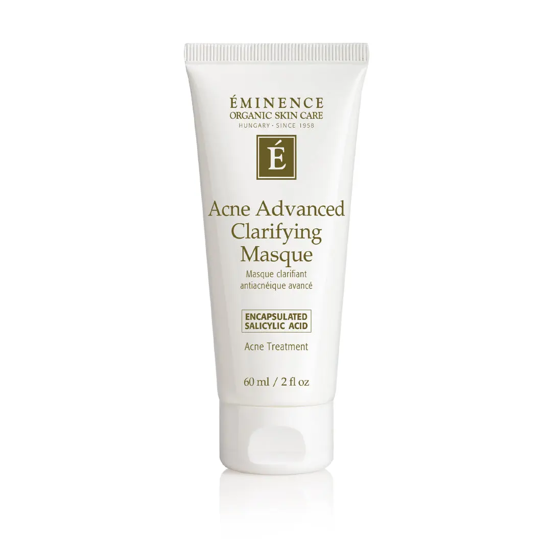 Eminence Organics Acne Advanced Clarifying Masque, Organic Blend Clay Formula with Salicylic Acid for Exfoliation & Spot Treatment