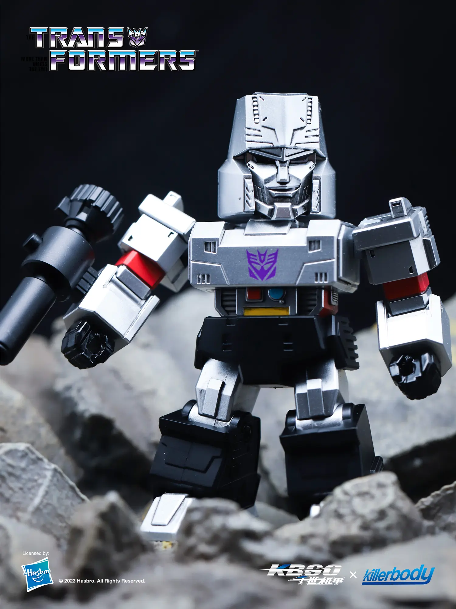 Hasbro Transformers G1 Megatron Collectible Figurine (Standard Version) - 18 Points Articulated, Decepticon Mask, LED Eye Lights, 18-Point Articulation Display/Play Toy for Collectors