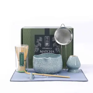 Matcha Whisk Set — Bamboo Chasen + Ceramic Chawan | Strabella