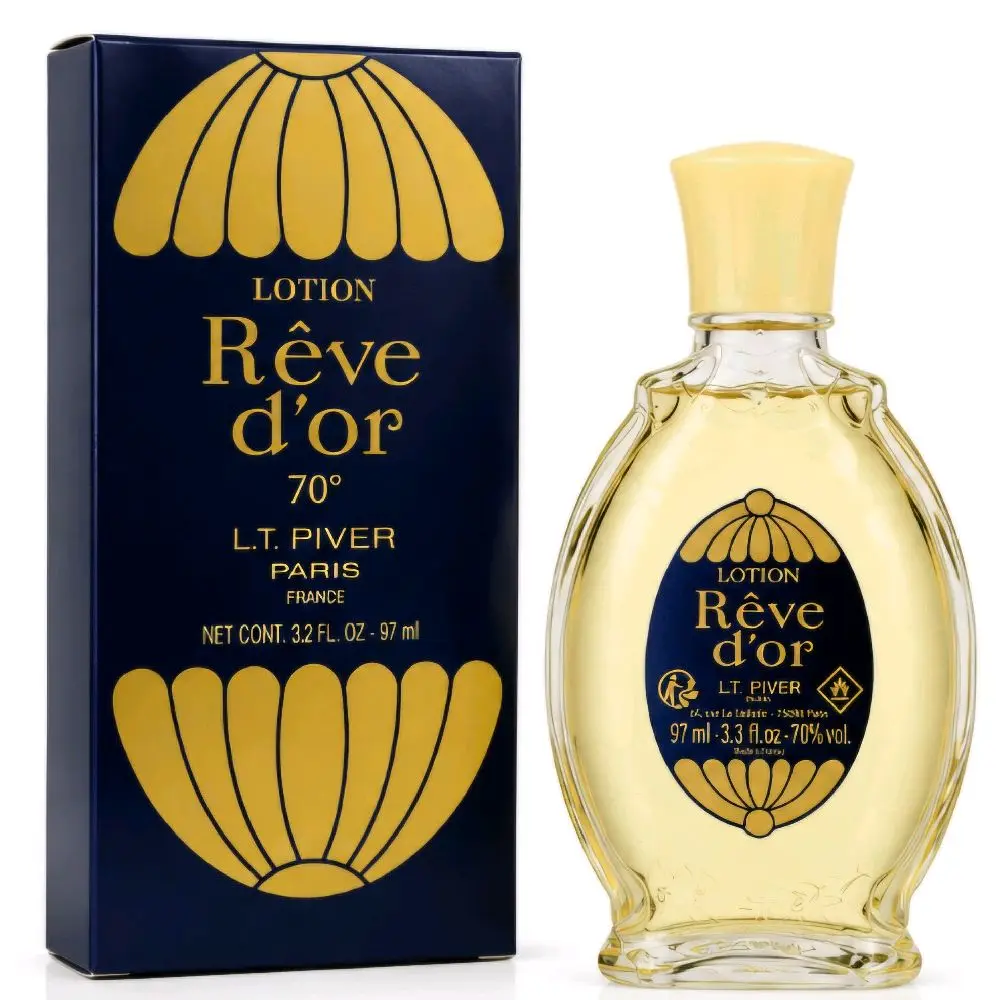 L.T. Piver Rêve d'Or Lotion Cologne, Elegant Floral Women's Fragrance, 97ml (Pack of 1)
