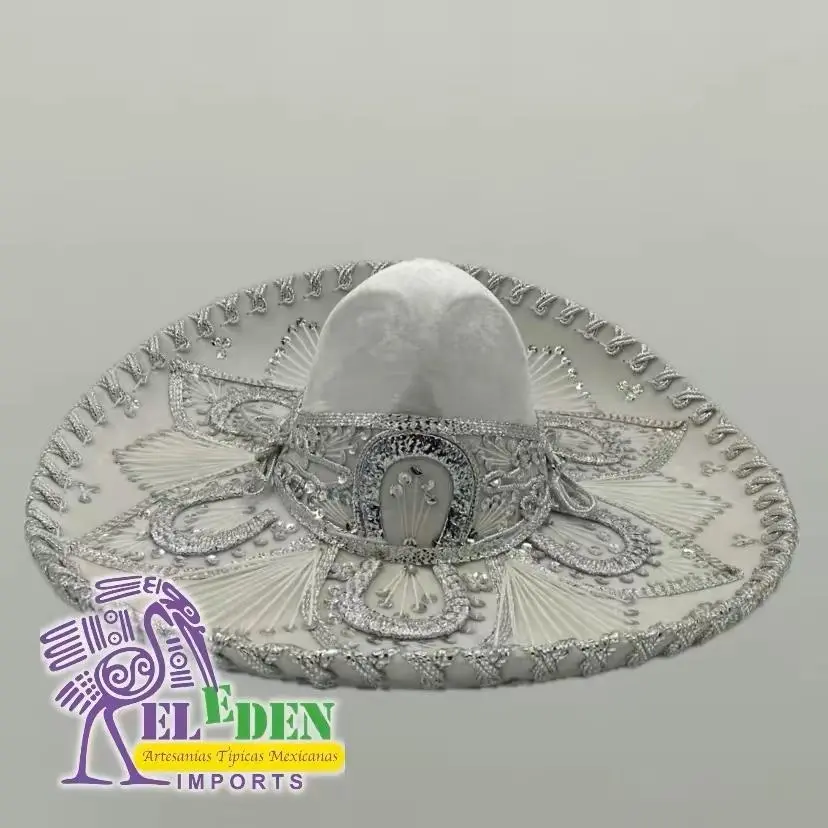18.5" Embellished Mariachi Hat