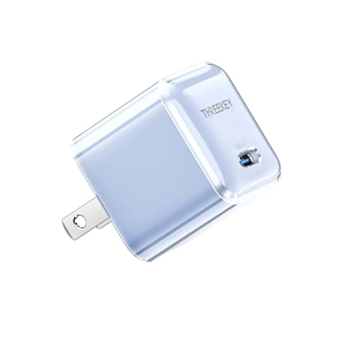 30W GaN USB-C Fast Wall Charger Block, PD Power Adapter with Crystal Shell for Smartphone, Cellphone, iPhone 16/15/14/13/12/11 Series, MacBook Air, Galaxy S23/22/21, iPad Pro/Air Electronic Devices