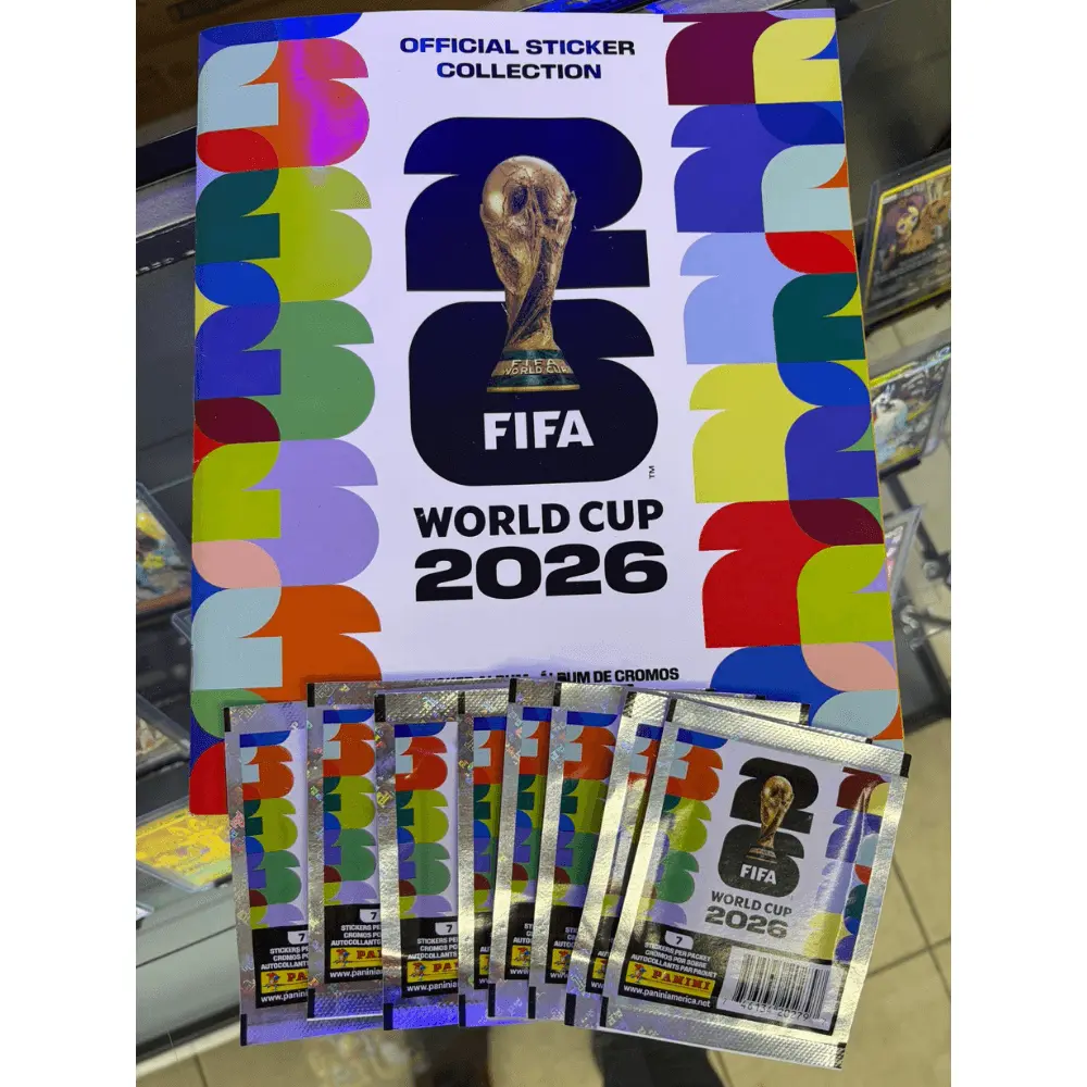 2026 FIFA World Cup Soccer Album With 8 Sticker Packs